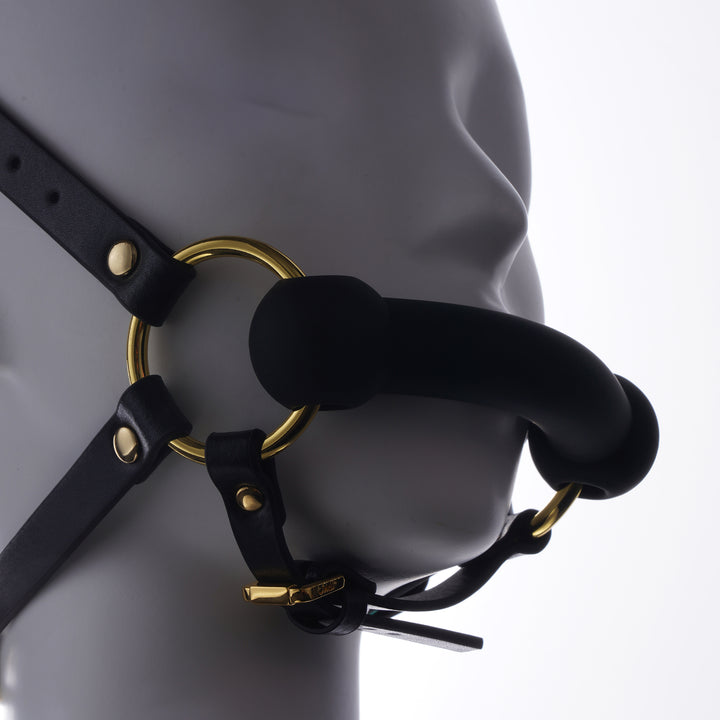 Leather Head Harness With Bit Gag