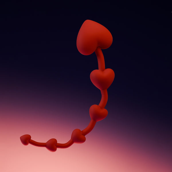 UPKO Heart Anal Beads