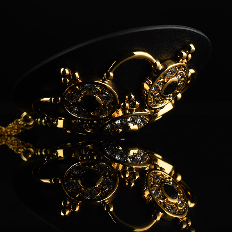 UPKO Luxury Baroque Leather Pasties