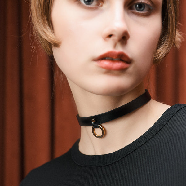 UPKO Leather choker BDSM Daily wear