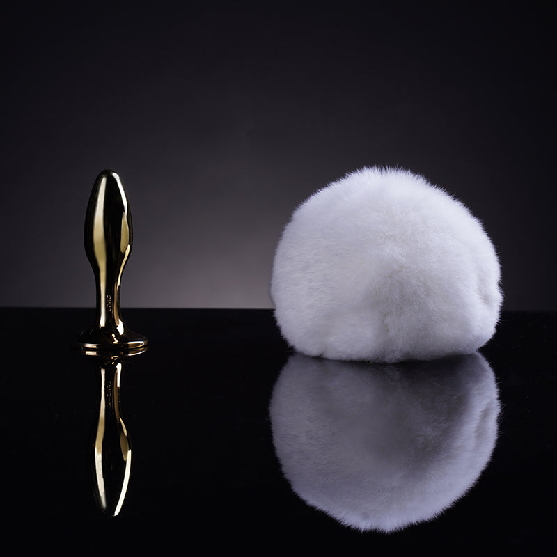UPKO Rabbit Fur Bunny Tail Small Butt Plug